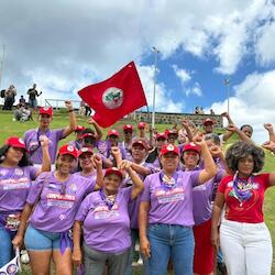Mulheres Sem Terra realizam caminhada em Salvador. Foto: MST-BA